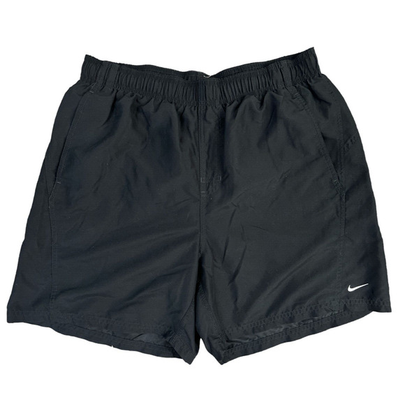 VTG Nike Swim Trunks Black Men's‎ Size Large - Picture 1 of 5